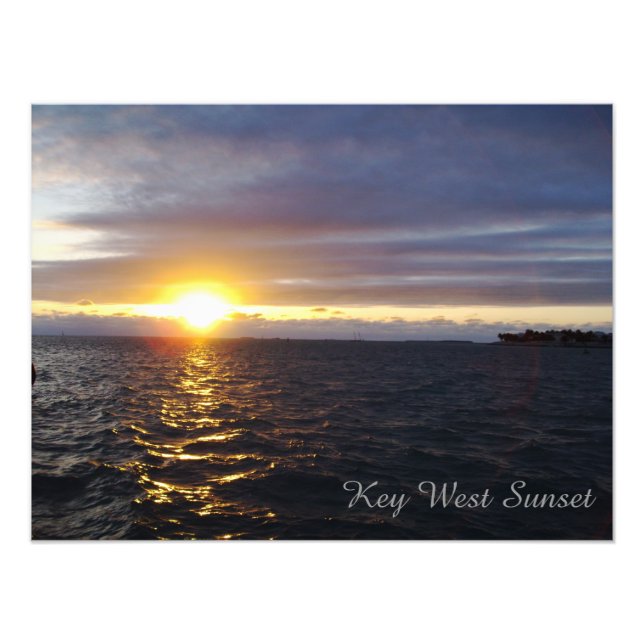 Key West Florida Sunset Foto Poster (Vorne)