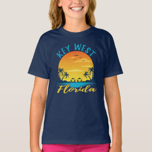 Key West Florida Sunset Retro Urlaub T-Shirt
