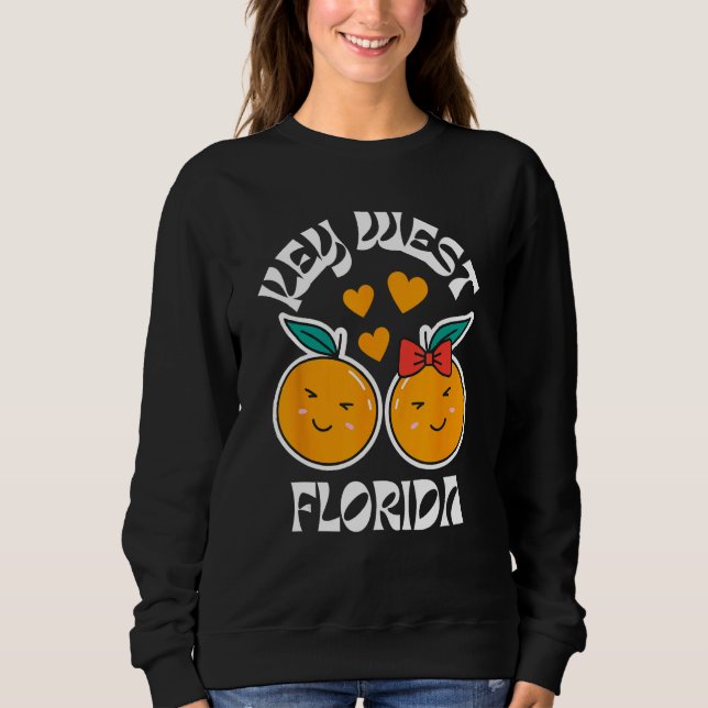 Key West Florida Sunshine Fruit Tree Sweatshirt (Vorderseite)