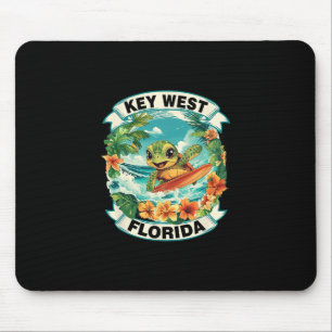 Key West Florida Süße Meeresschildkröte Surft Somm Mousepad