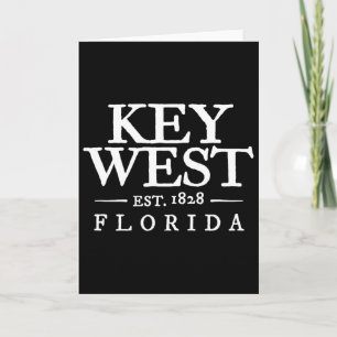 Key West Florida Throwback Letter Jungen Mädchen M Karte