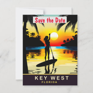 Key West, Florida, Travel Postcard, Save The Date
