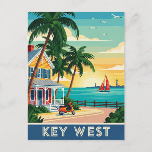 Key West Florida Travel Postkarte