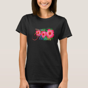 Key West Florida Tropische Blume Familienurlaub T-Shirt