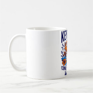 Key West Florida Tropische Katze Conchs Und Kokosn Kaffeetasse