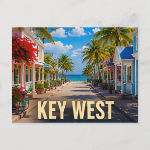 Key West Florida Tropische Straße Reise Souvenir Postkarte