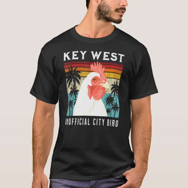 Key West Florida Unoffic City Bird Souvenir T-Shirt (Vorderseite)
