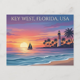 Key West Florida USA Sonnenuntergang Reise-Postkar Postkarte
