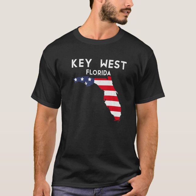 Key West Florida USA Staat America Travel Floridia T-Shirt (Vorderseite)