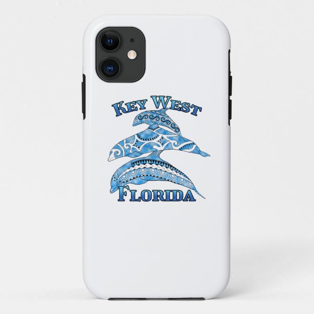 Key West Florida Vacation Tribal Delphine Case-Mate iPhone Hülle (Rückseite)
