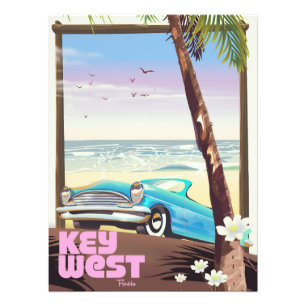 Key West Florida Vintage-Reiseplakat Fotodruck