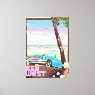 Key West Florida Vintage-Reiseplakat Leinwanddruck