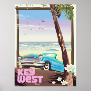 Key West Florida Vintage-Reiseplakat Poster
