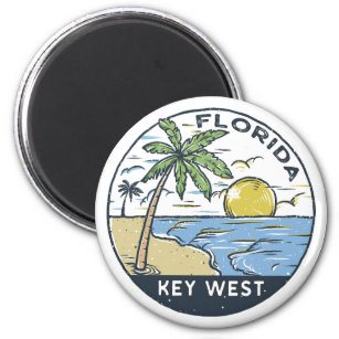 Key West Florida Vintages Emblem Magnet