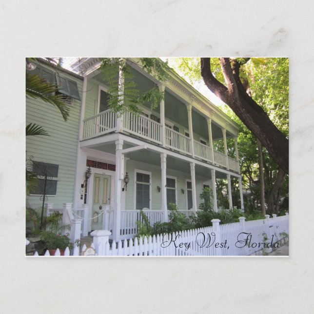 Key West Florida Zuhause Postkarte (Vorderseite)