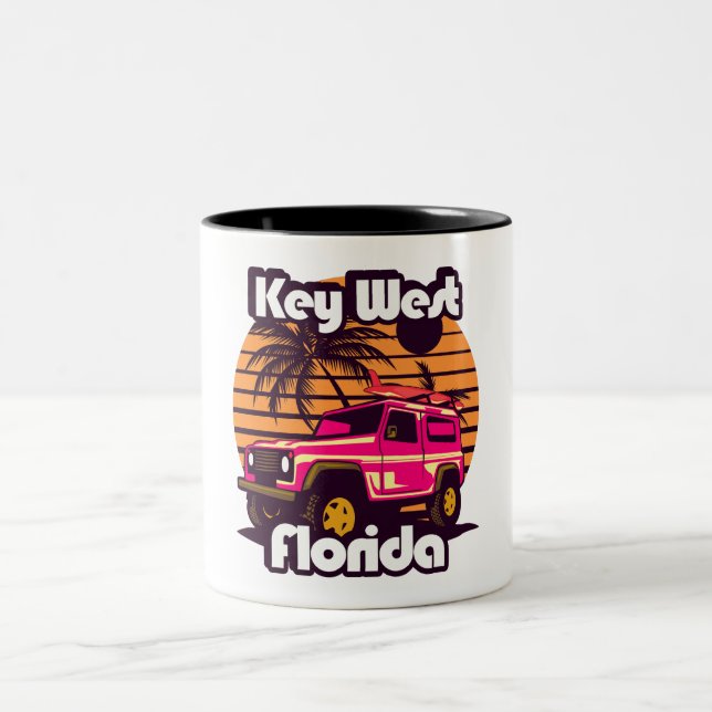 Key West Florida Zweifarbige Tasse (Mittel)