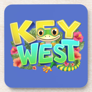 Key West Gecko Florida Getränkeuntersetzer