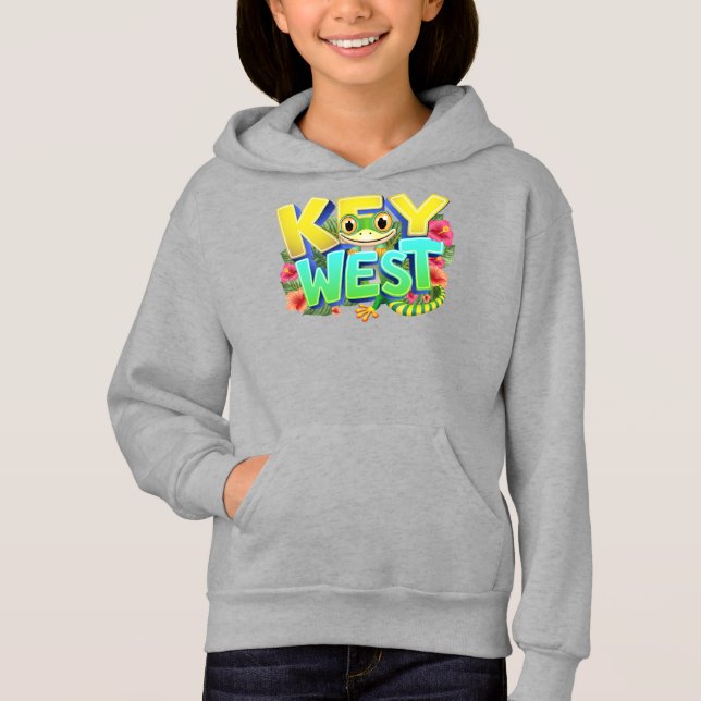 Key West Gecko Florida Hoodie (Vorderseite)