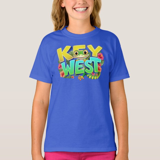 Key West Gecko Florida T-Shirt (Vorderseite)