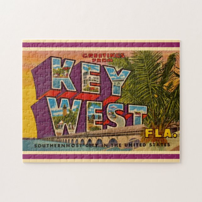 Key West Gruß 11x14 Puzzle (Horizontal)