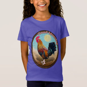 Key West - Gypsy Rooster Guten Morgen Vintage Oval T-Shirt