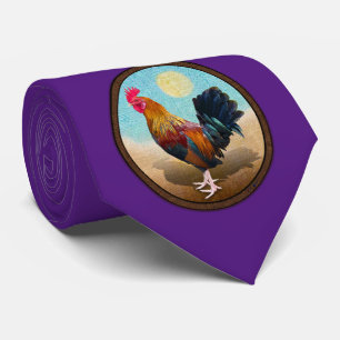 Key West - Gypsy Rooster Vintage Oval Krawatte