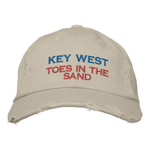 KEY WEST HAT BESTICKTE BASEBALLKAPPE