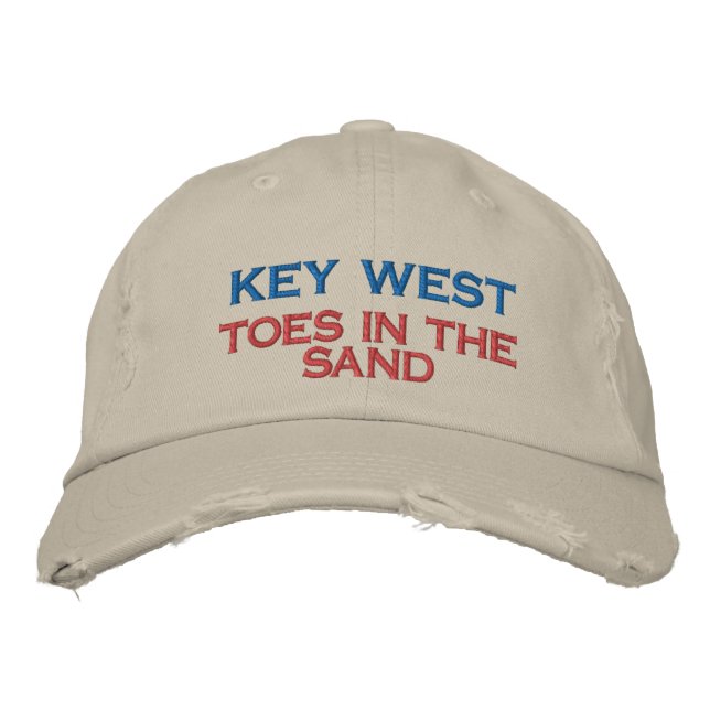 KEY WEST HAT BESTICKTE BASEBALLKAPPE (Vorderseite)