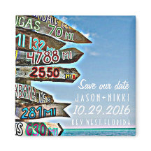 Key West Hochzeit in Urlaubsort Save the Date