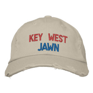 KEY WEST JAWN HAT BESTICKTE BASEBALLKAPPE