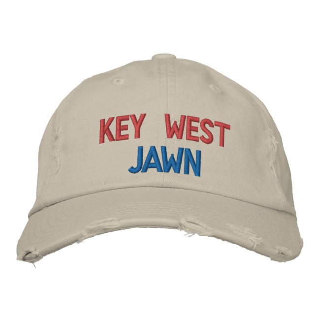 KEY WEST JAWN HAT BESTICKTE BASEBALLKAPPE (Vorderseite)