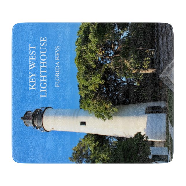 Key West Lighthouse, Florida Cutting Board Schneidebrett (Vorderseite)
