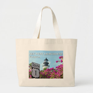 Key West Lighthouse, Florida Jumbo Stoffbeutel