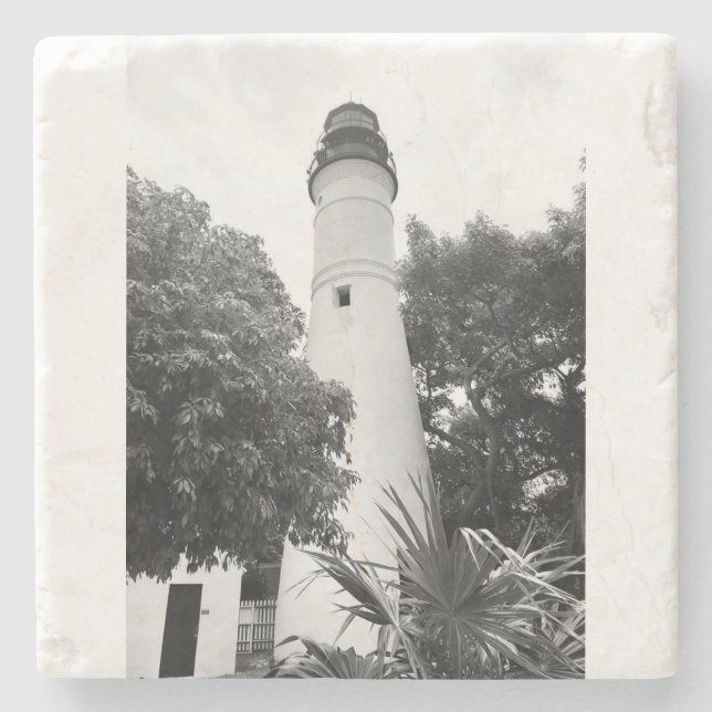 Key West Lighthouse Stone Untersetzer (Vorderseite)