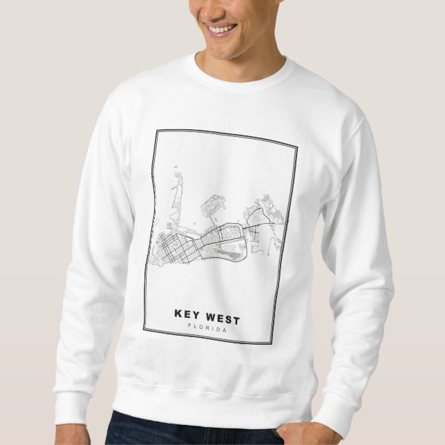 Key West Map Sweatshirt (Vorderseite)