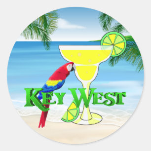 Key West Margarita Runder Aufkleber
