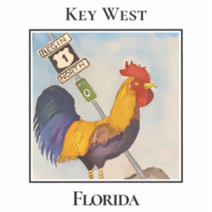 Key West, Meilenstein 0, Hahn, Florida Aufkleber