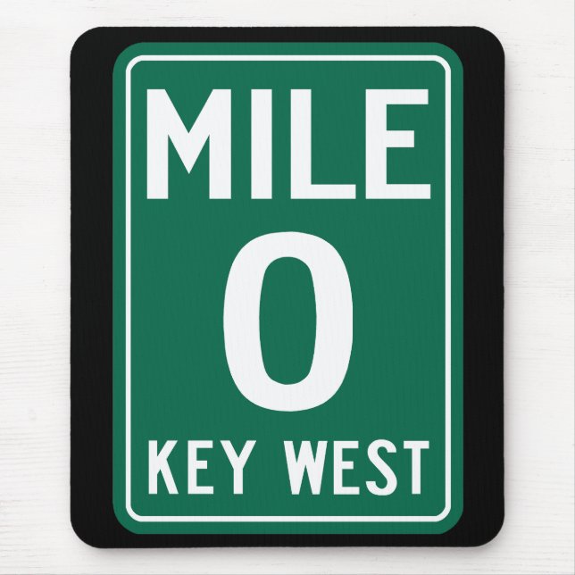 Key West Mile 0, Florida USA Mousepad (Vorne)