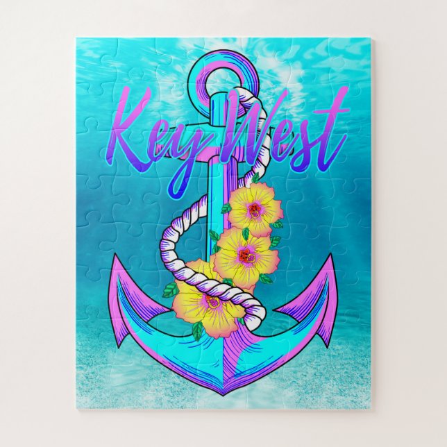 Key West Nautical Anchor Puzzle (Vertikal)