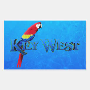 Key West Rechteckiger Aufkleber