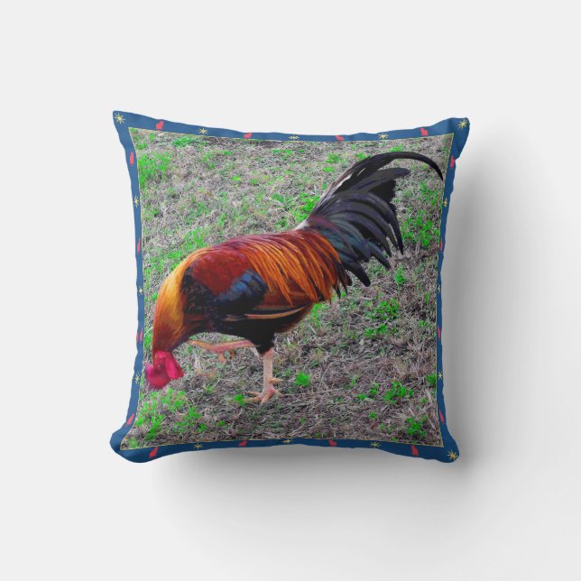 Key West Rooster Kissen (Vorderseite)