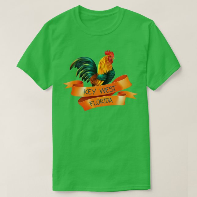 Key West Rooster T-Shirt (Design vorne)