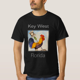 Key West Rooster und US Highway 1 Zeichen T-Shirt
