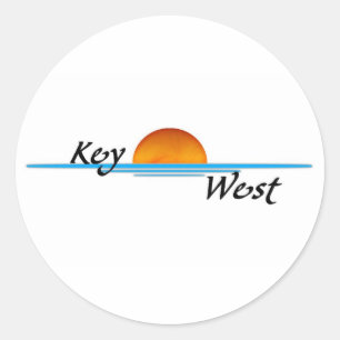 Key West Runder Aufkleber