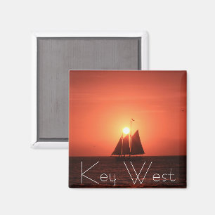 Key West, Sailboat bei Sunset Magnet