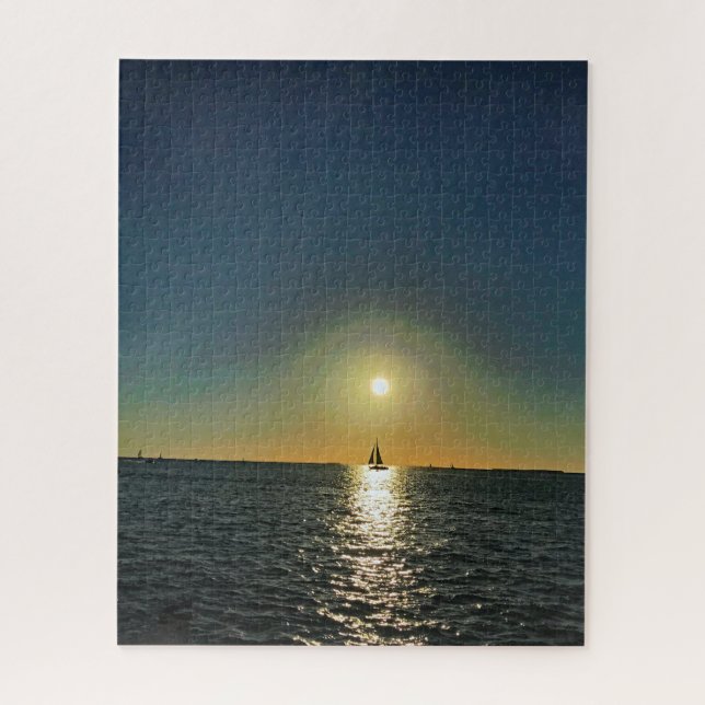 Key West Sailboat Sunset Puzzle (Vertikal)