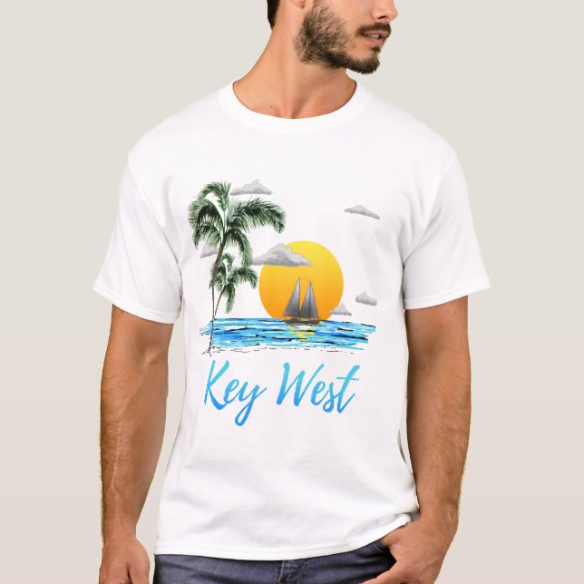 Key West-Segeln T-Shirt (Vorderseite)