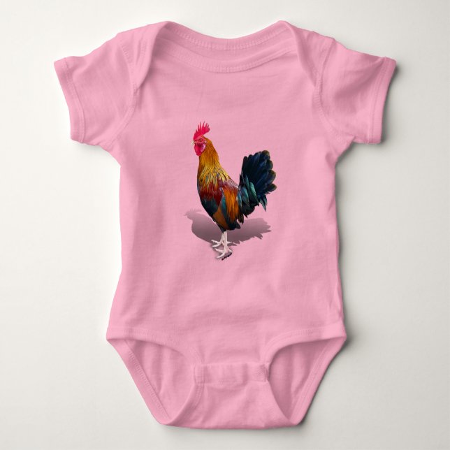 Key West - Sinti und Roma Rooster Baby Strampler (Vorderseite)