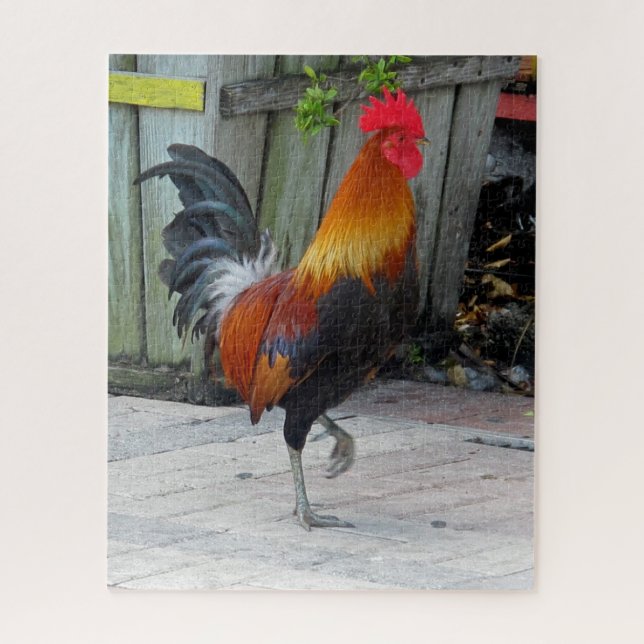 Key West Sinti und Roma Rooster Design Jigsaw Puzz Puzzle (Vertikal)