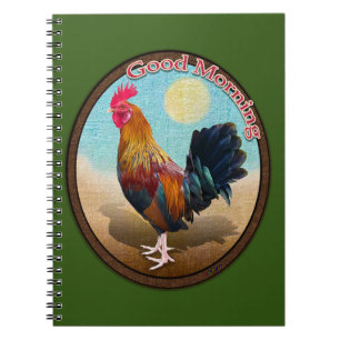 Key West - Sinti und Roma Rooster Guten Morgen Vin Notizblock